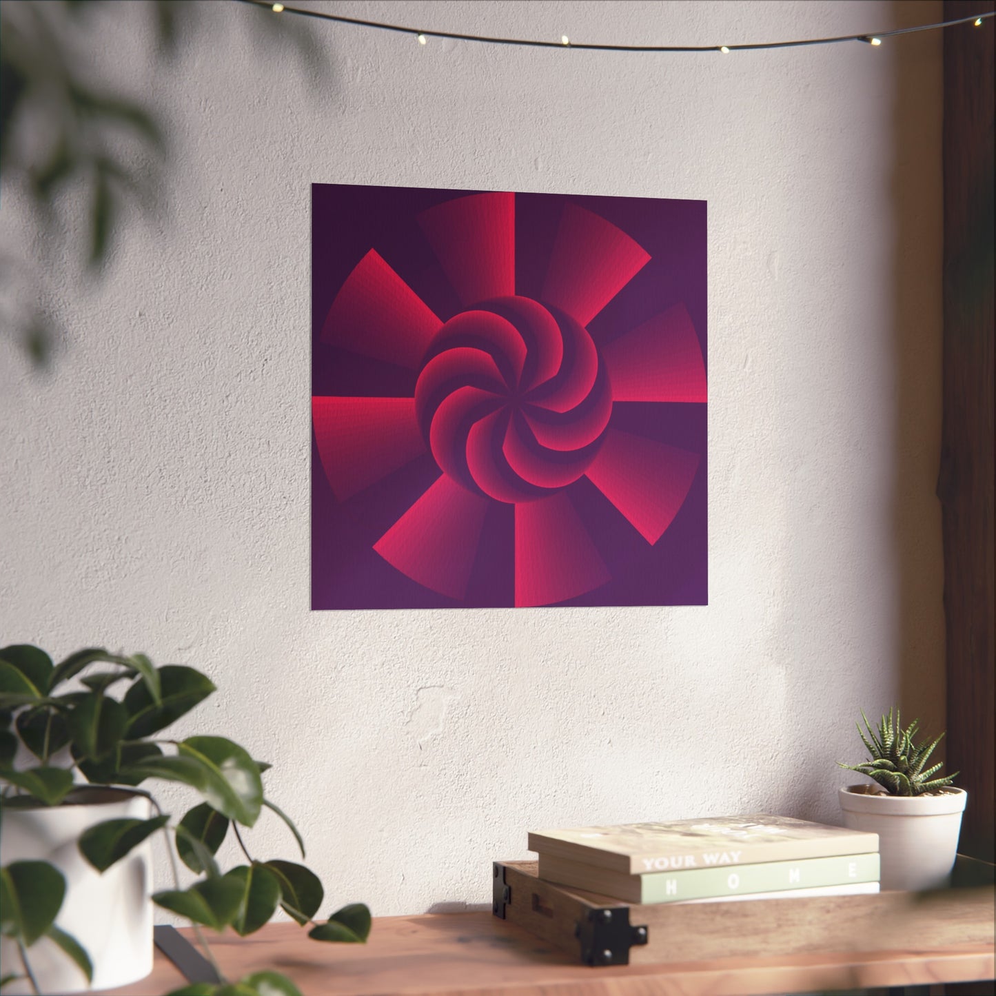 Radiant Spiral Bloom Fine Art Poster